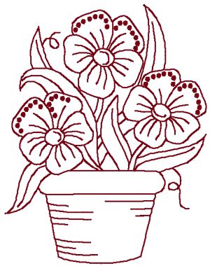 300x380 Gallery Flower Pot Of Design On Flower Simple Drawing 5