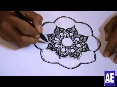 480x360 How To Draw A Flower Ornament Pattern