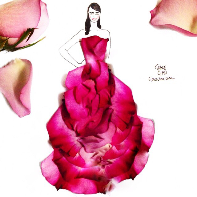 Flower Dress Drawing at GetDrawings | Free download