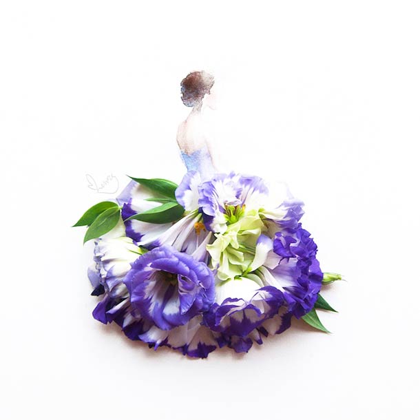 610x610 Lovelimzy Flower Dress 5 Canvas, Painting, Drawing