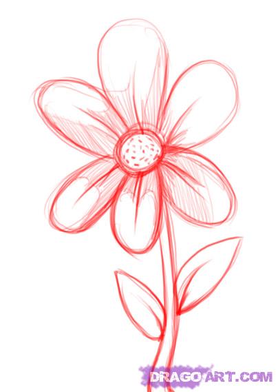 401x569 Photos How To Draw A Simple Flower,