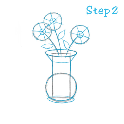 500x500 How To Draw A Flower Vase (Beginning)