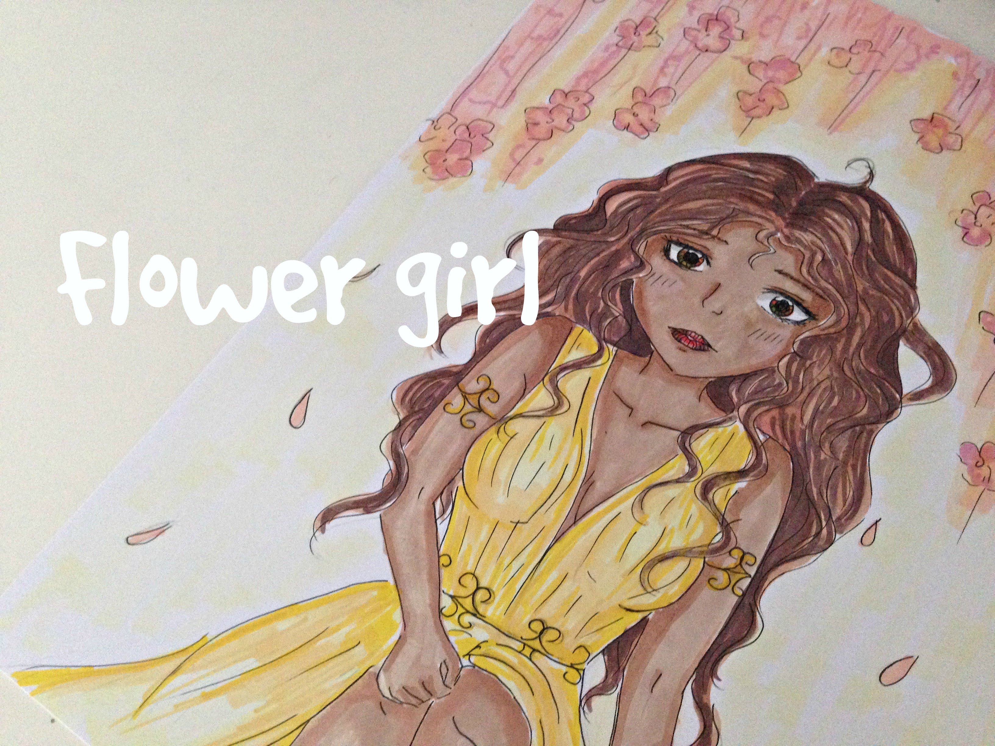 3264x2448 Drawing A Flower Girl