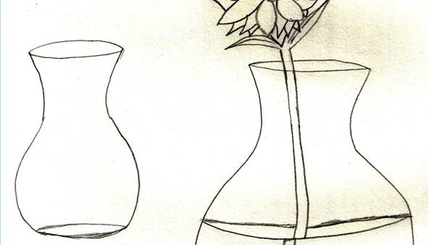 877x500 How To Draw Flowers In A Vase Our Pastimes