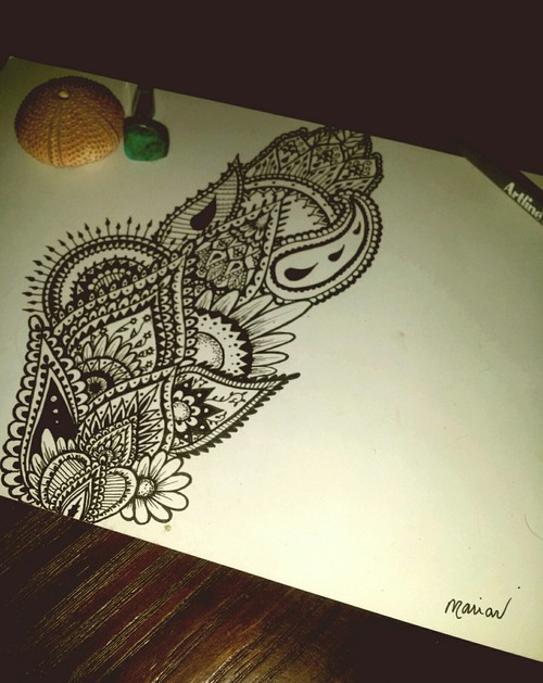 500x629 Mandala Drawing Uploaded By Bohemianlifemarion