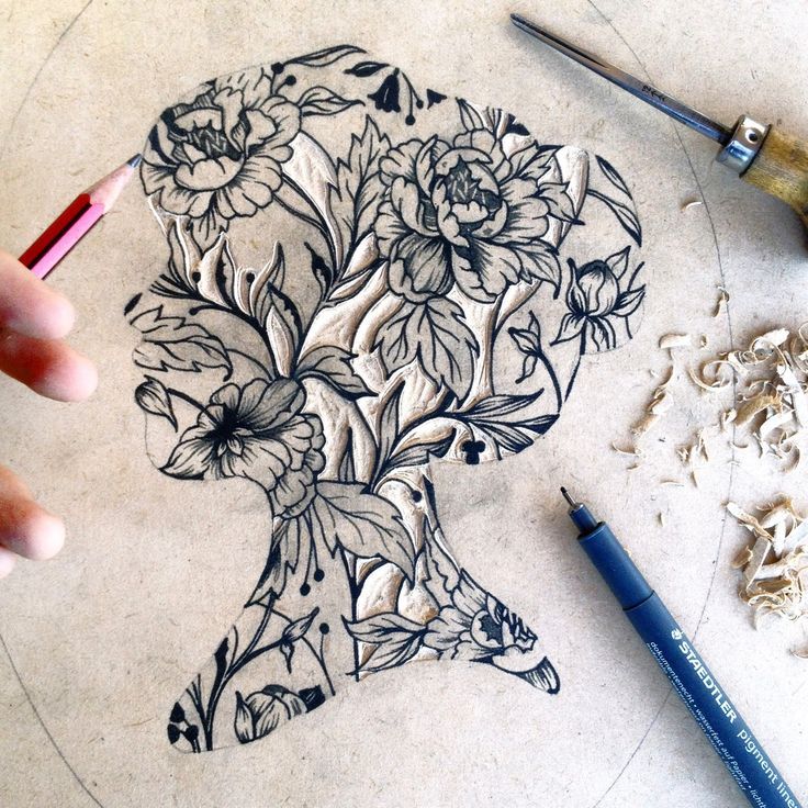 736x736 Gorgeous. Using Floral Patterns To Form A Separate Shape Flower