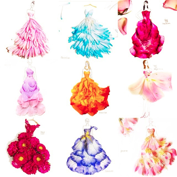 600x600 Whoa. These Dresses Are Made Completely Of Flowers   Veggies