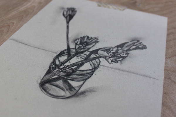 600x400 Use Simple Shapes For Realistic Pencil Drawings Of Flowers