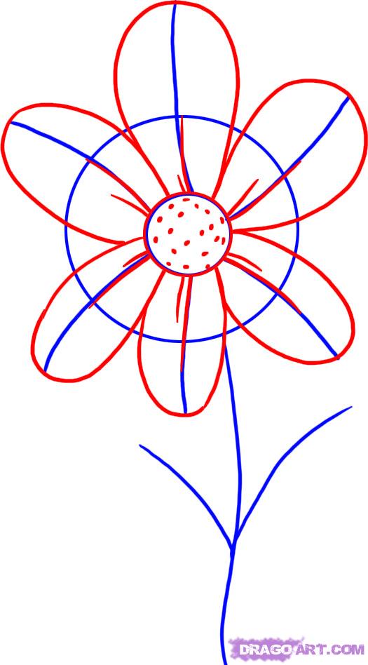 525x948 Simple Drawings Of Flowers