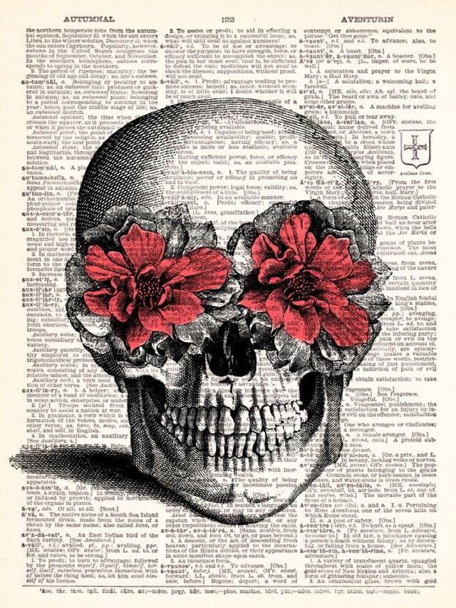 Flower Skull Drawing at GetDrawings | Free download