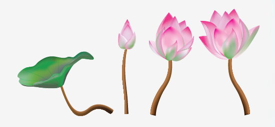 550x255 A Lotus Flower With Adobe Illustrator Cs5