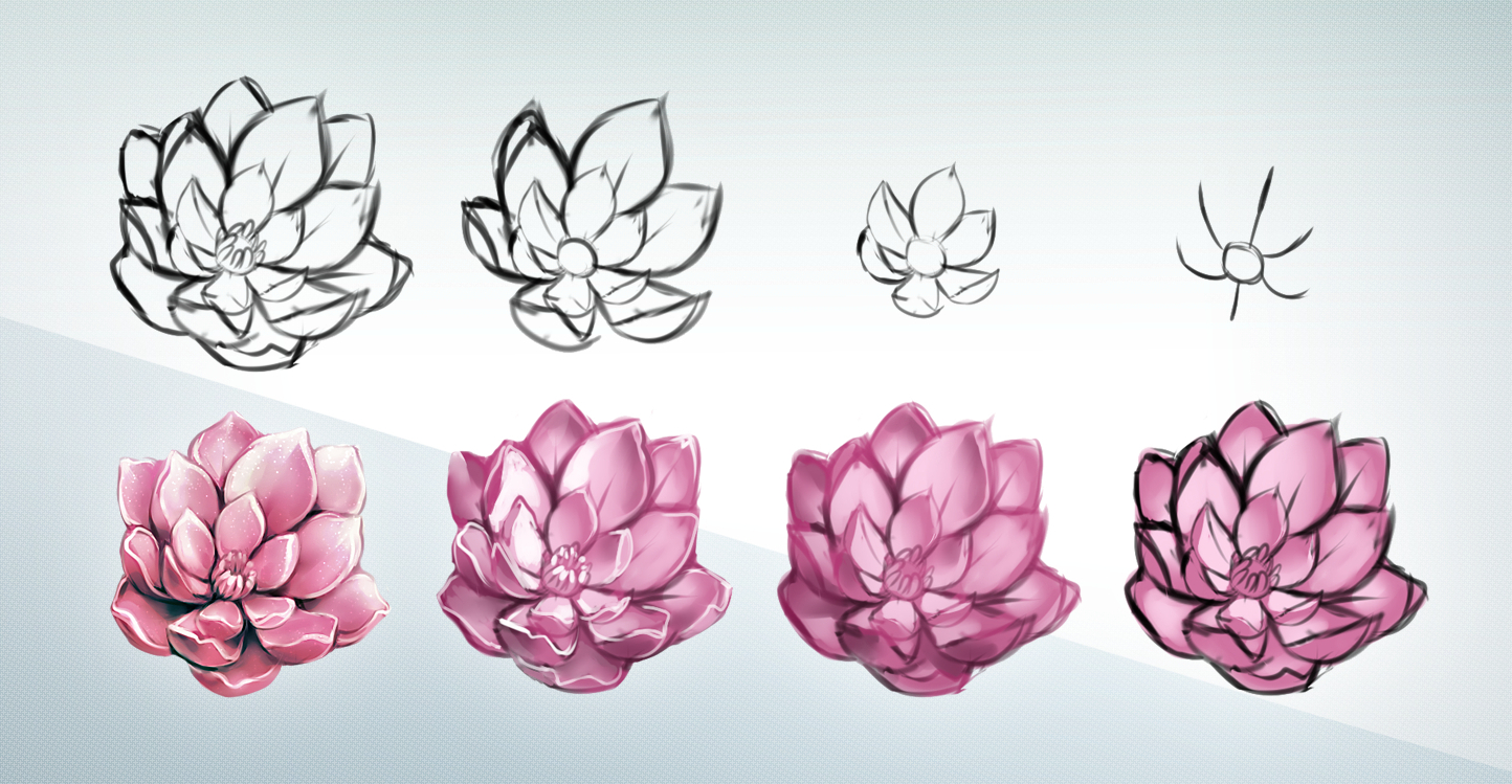 1444x749 How To Draw Beautiful Flowers Step By Step