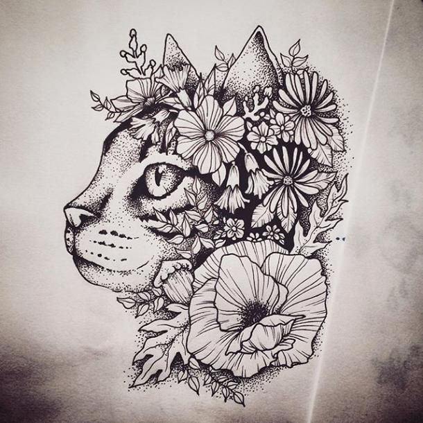 610x610 Art Of Flower Tattoos