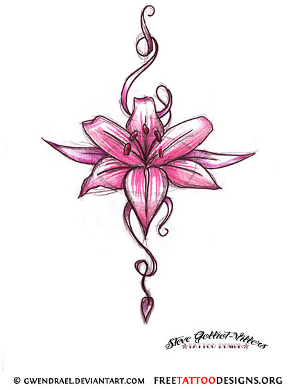 420x563 Flower Tattoo Gallery 70 Flower Designs