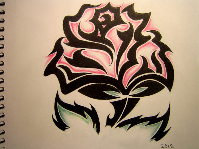 641x481 Tribal Flower By Janskax