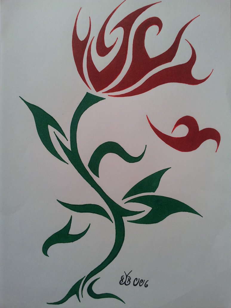 774x1032 Tribal Flower By Blackbutterfly006