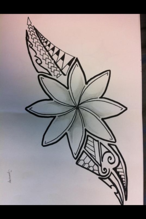 Flower Tribal Drawing at GetDrawings | Free download