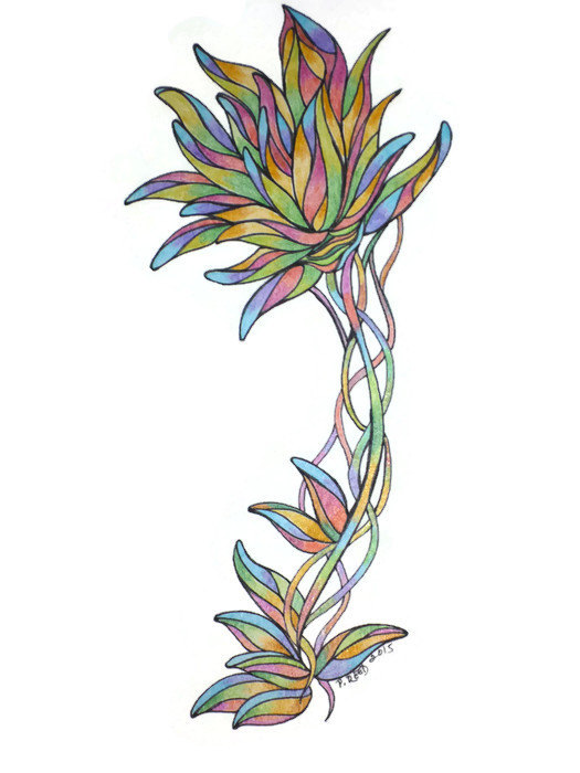 Flower Vine Drawing at GetDrawings.com | Free for personal use Flower