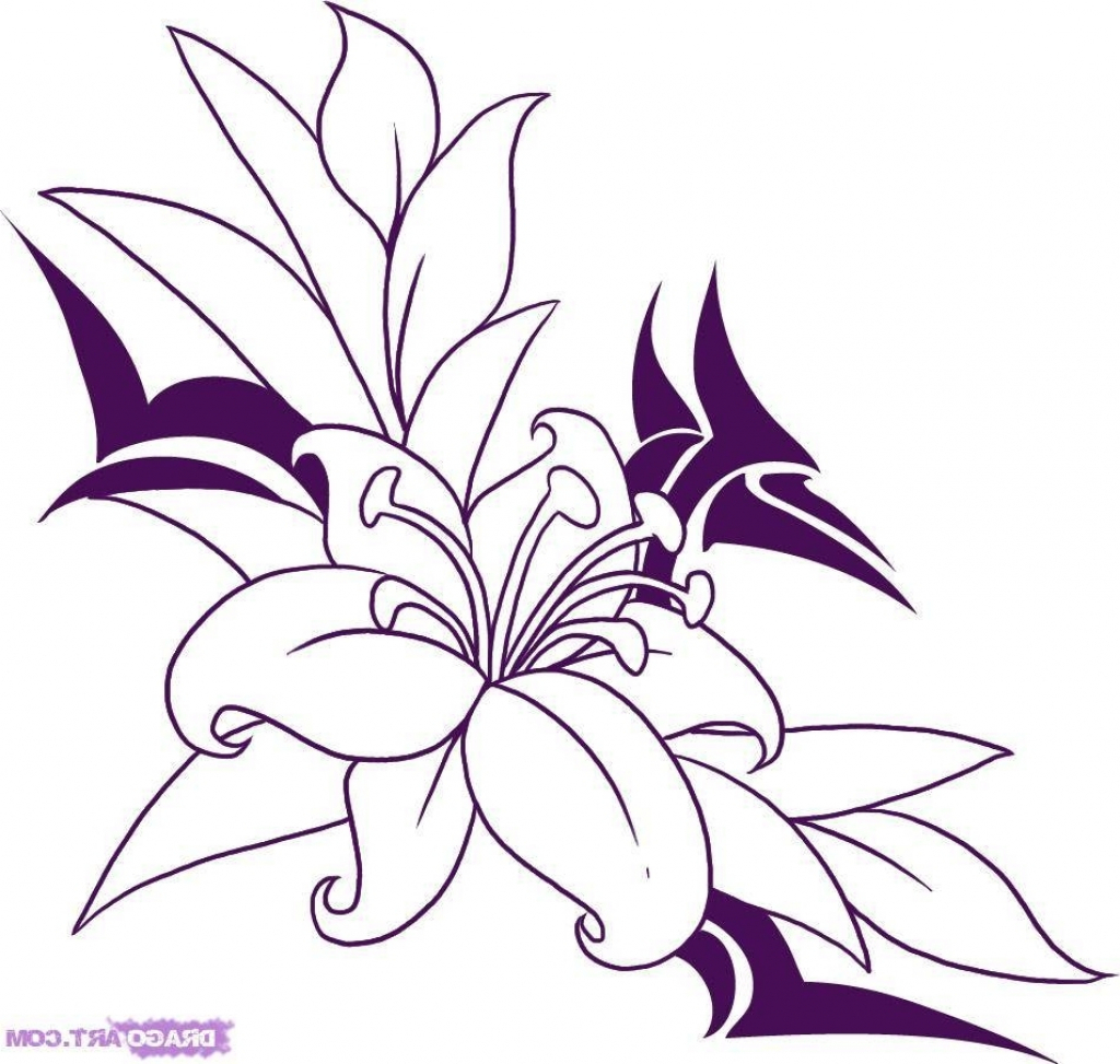 Flowers And Vines Drawing at GetDrawings | Free download