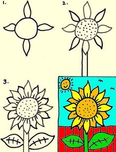 236x308 Simple Flower Pictures To Draw How To Draw A Flower Easy, Step