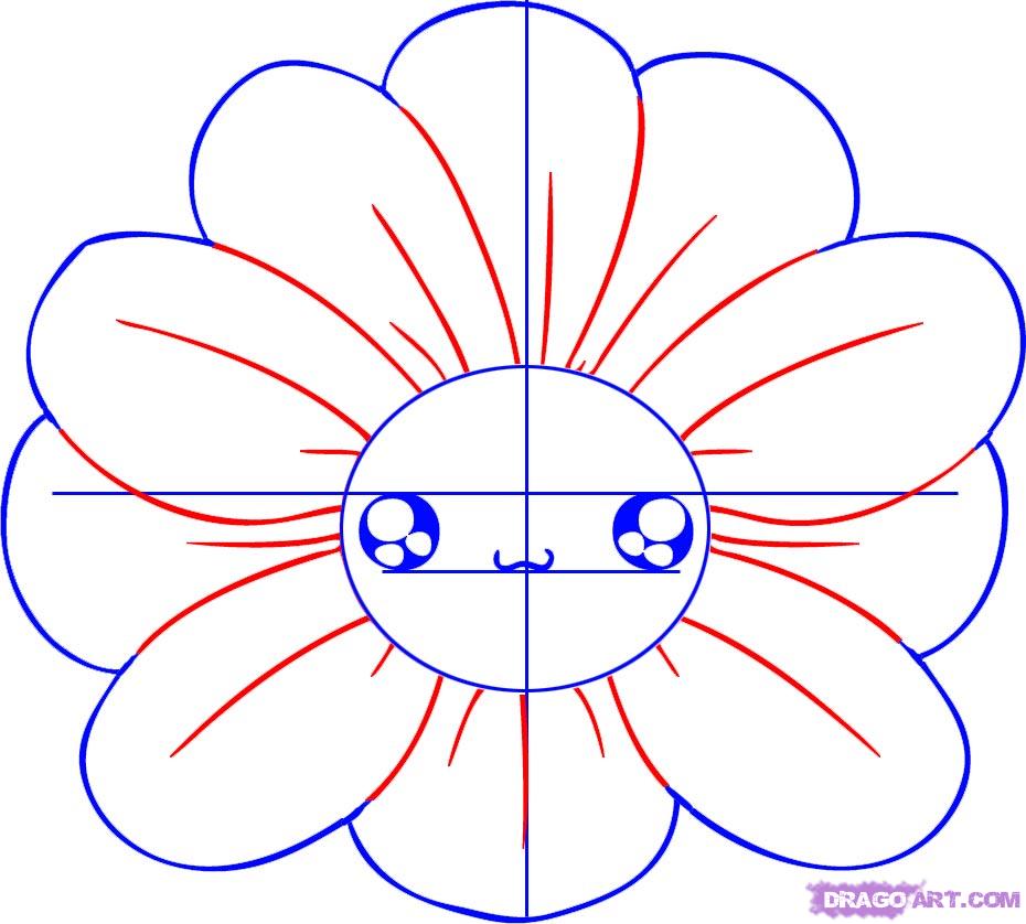 930x838 How To Draw A Chibi Flower Drawing Flowers Chibi