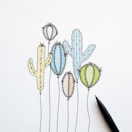 500x500 Tumblr Succulents Drawing