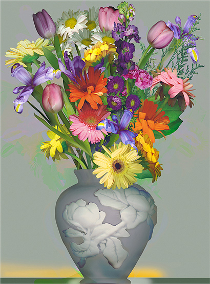 410x555 Vase And Flowers Beautiful Flower Vase