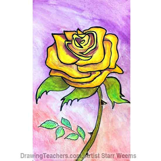 550x550 To Draw Roses