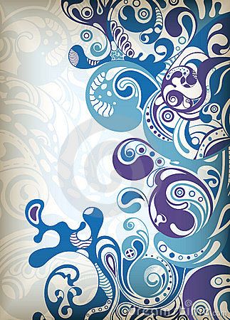 323x450 This Is An Abstract Flowing Water Drawing. Townhouse Project