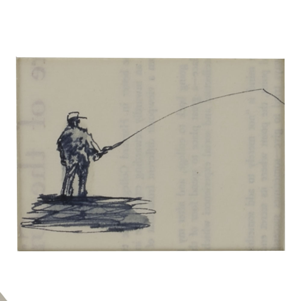 1000x1000 Original David Mccord Fisherman Drawing Ebth