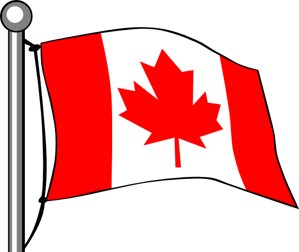 600x507 Canada Flag Flying Clip Art
