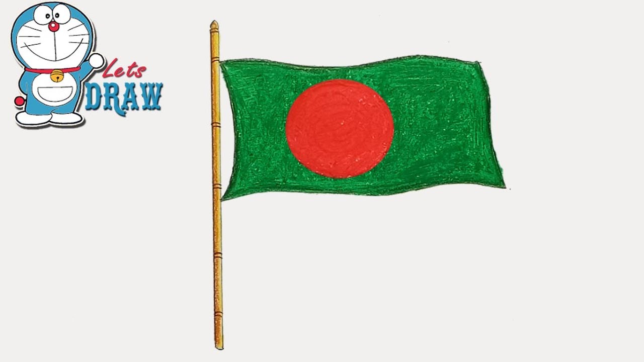 1280x720 How To Draw Bangladesh National Flag Step By Step