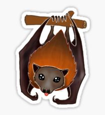 210x230 Flying Fox Drawing Stickers Redbubble