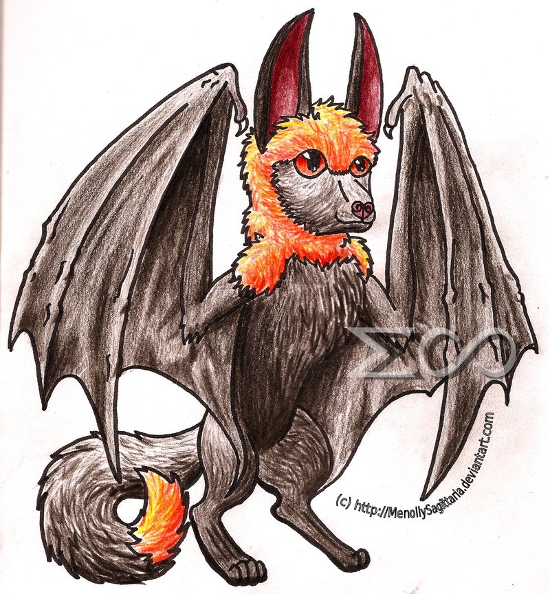 800x864 Flying Fox Eevee Evolution By Menollysagittaria