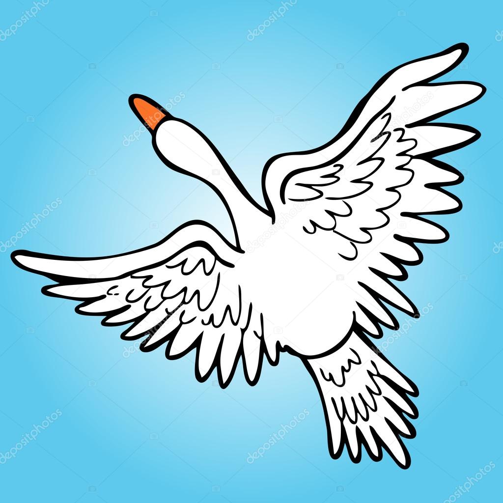 1024x1024 Flying Goose Stock Vector Cteconsulting