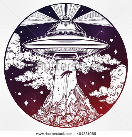 Flying Saucer Drawing at GetDrawings | Free download