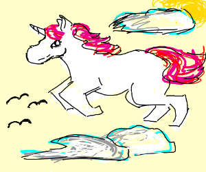 300x250 Flying Unicorn