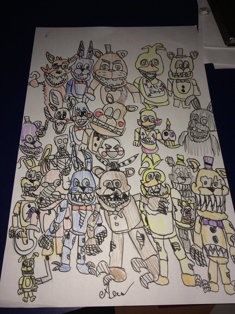 Fnaf 4 Drawing at GetDrawings | Free download