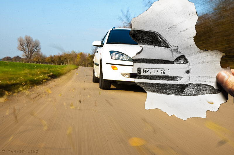 800x532 Ford Focus Drawing By 3mpl3x