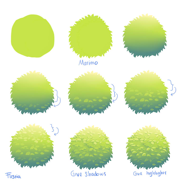 766x768 Simple Foliage Tutorial By Firstiart