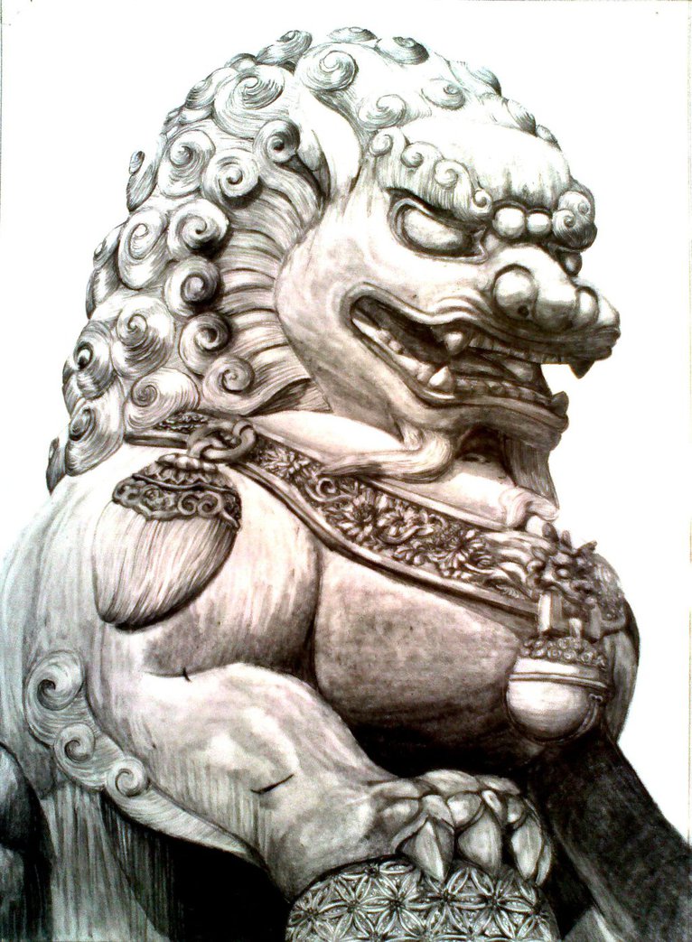 766x1043 Guardian Lion Or Foo Dog By Imaginecreativmonkey
