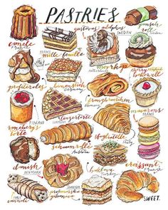 236x295 Beautiful Illustrations Of Traditional French Foods! Some Names