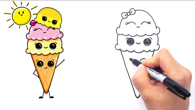 643x362 How To Draw Cute Foods On The App Store