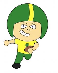 236x298 Drawing A Cartoon Football Player Football Players, Cartoon