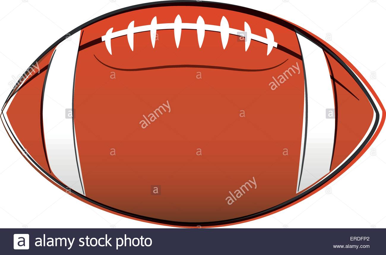 1300x860 Vector Illustration Of American Football Ball Drawing On White