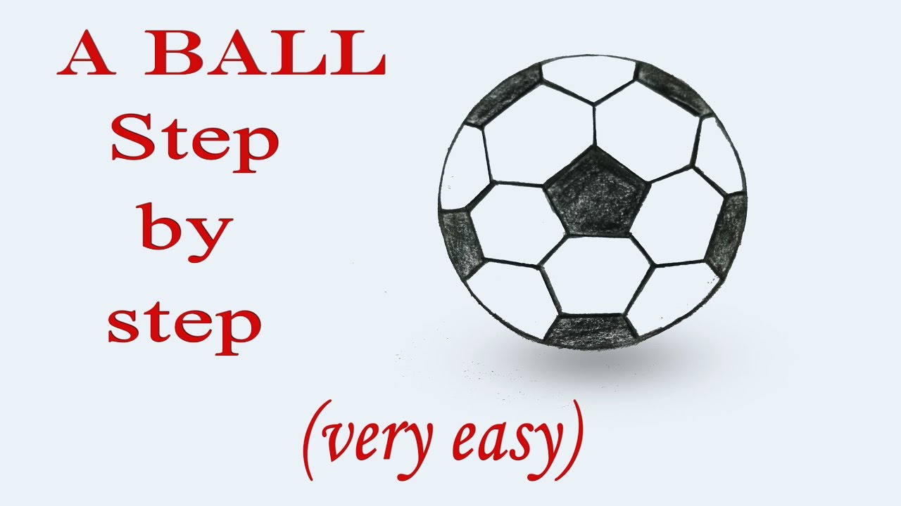 1280x720 How To Draw A Football Step By Step (Very Easy)