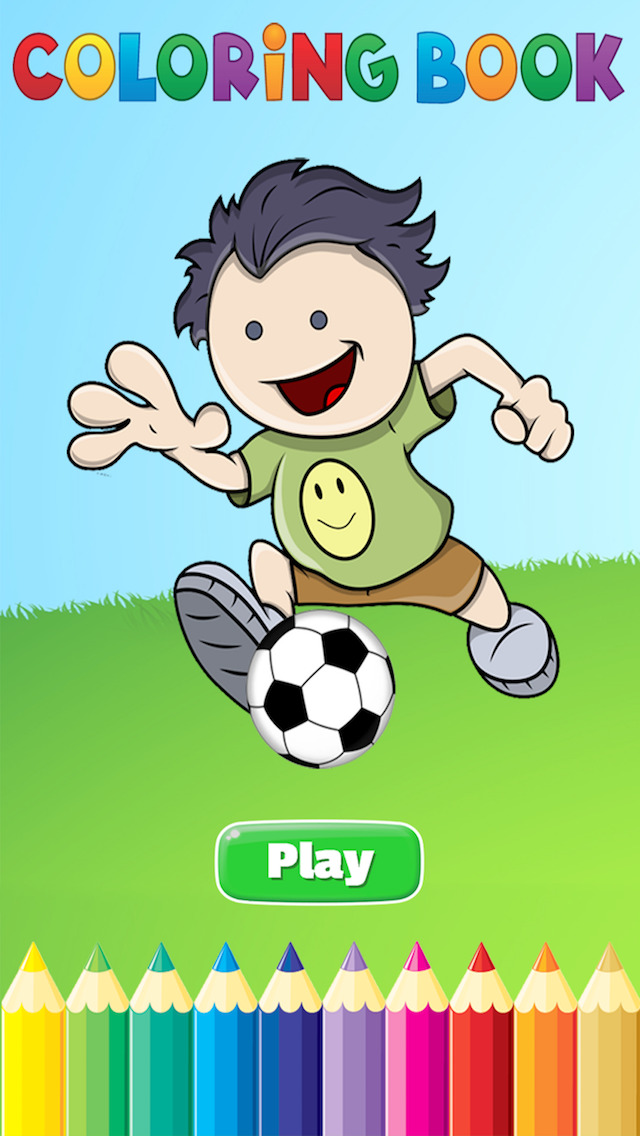 640x1136 Soccer Football Coloring Book