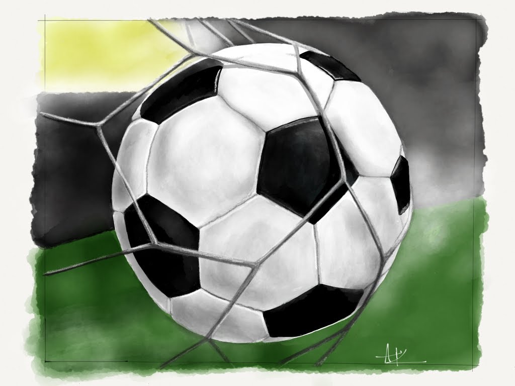 1024x768 How To Draw Soccer Ball Football Paper By 53