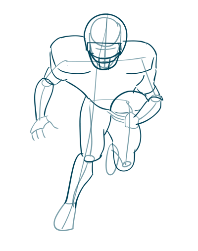 400x507 How To Draw A Football Player Sketchbook Challenge 47