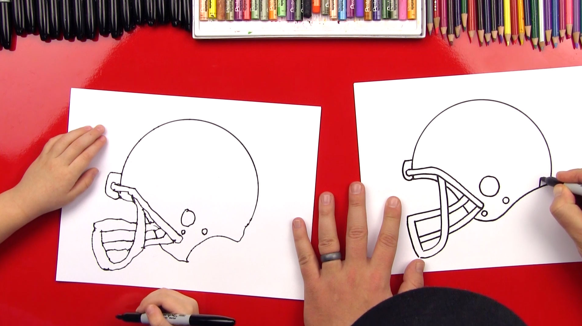 1910x1071 How To Draw A Football Helmet